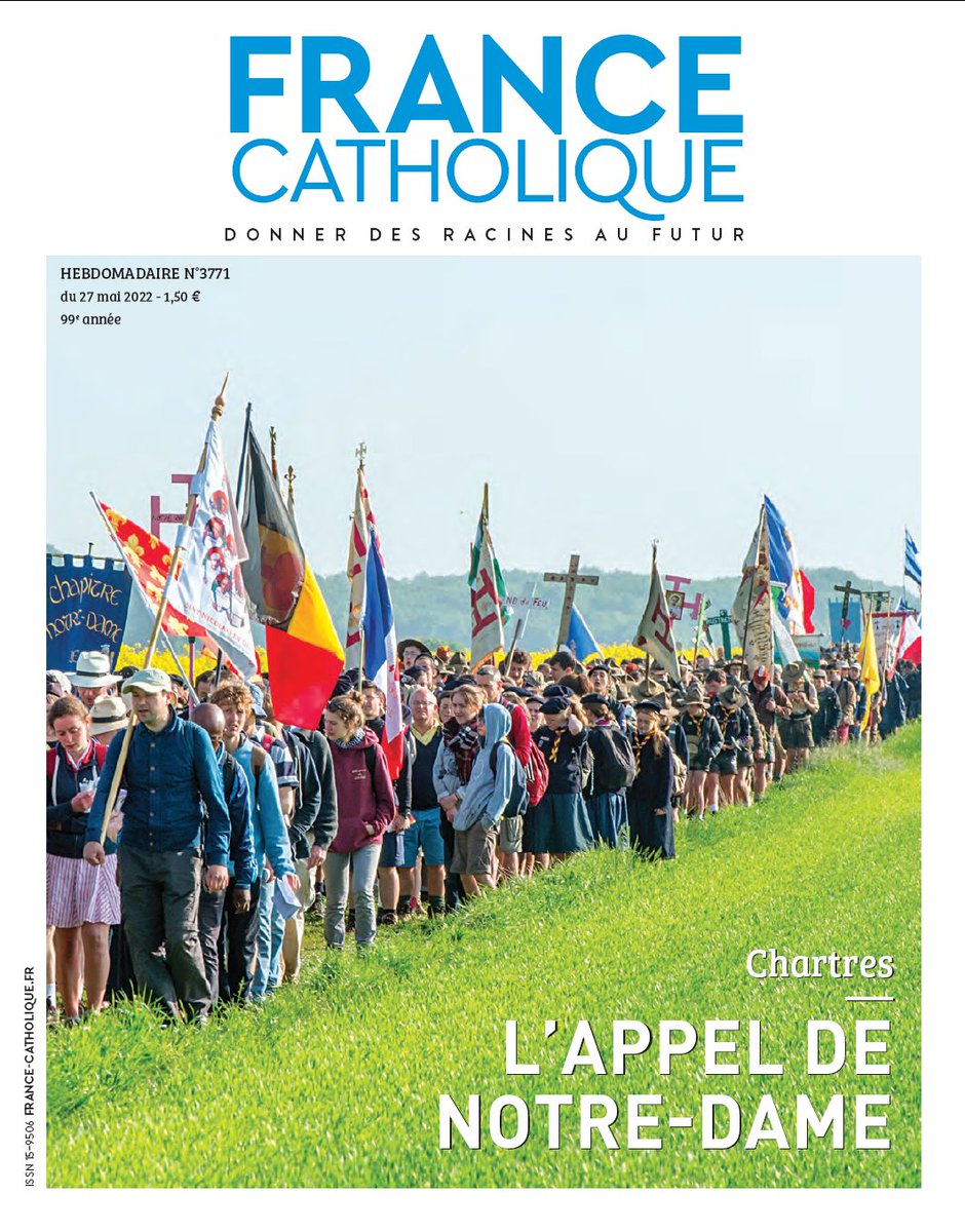 MDumont75's tweet photo. Dans le n. de @FranceCatho de cette semaine, à signaler un très bon papier (3p.) de Michel Emmanuel sur "La #Sorbonne en marche", c'est-à-dire le pèlerinage des étudiants de Paris à Chartres, dirigé à partir de 1944 par l'abbé Maxime Charles. Ccl sous forme d'appel à travaux! 1/2 https://t.co/YUJuQo4uS7
