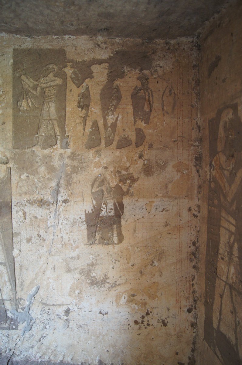 DrMariaNilsson's tweet photo. I love to see the process of #ancientart production
(here from within shrine 5, Gebel el-Silsila)
colour enhanced with thanks to #Dstretch
#epigraphy https://t.co/tUw4A9Iy8P