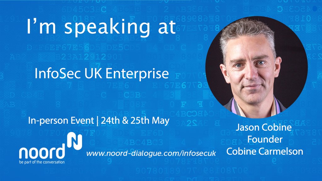 If you're at #noordinfosec today ask me anything about #CyberSecurity #Insurance or what persuades insurqnce company's to provide better deals