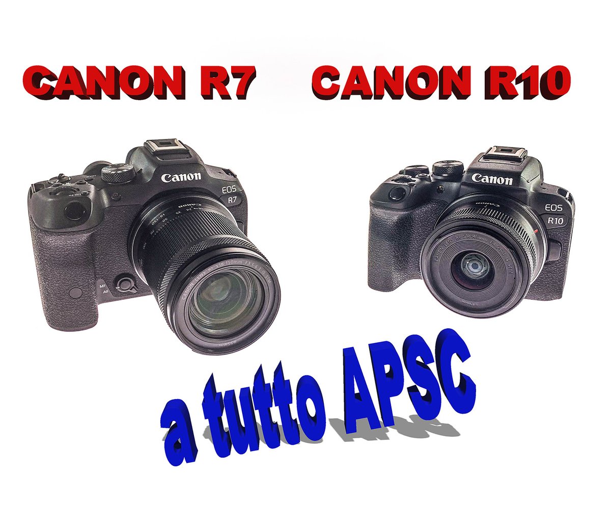 pmstudionews's tweet photo. Nuove Canon #eosr10 #EOSR7  #mirrorless APS-C con tecnologia EOS R @CanonItaliaSpA  Eccole spiegate #pmstudionews https://t.co/OajSep5xoc https://t.co/Rr3jQwsT6V