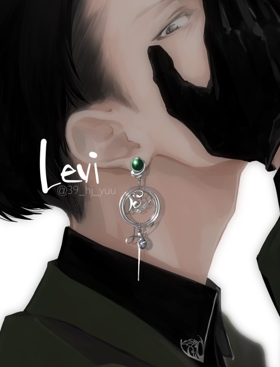 gloves earrings jewelry black gloves black hair white background male focus  illustration images