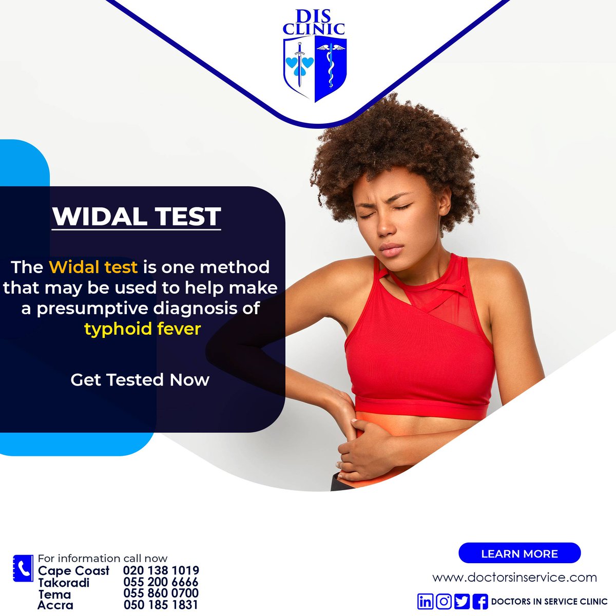 disclinic's tweet photo. Heart failure may also occur as a result of untreated Typhoid Fever. Even after a complete recovery from Typhoid fever a patient may remain a carrier of the bacteria for a number of weeks, months or even years.

Get Tested now
#disclinic #typhoidfever #widaltest https://t.co/wKg3OVfnFs
