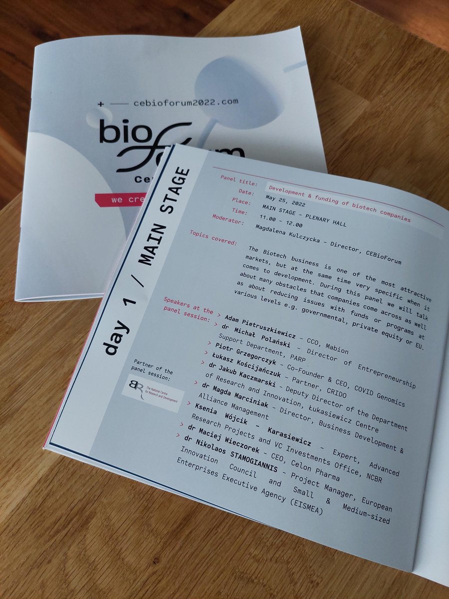 Lukasiewicz_pl's tweet photo. Jesteśmy na @CE_BioForum! Już o 11.00 debata z udziałem @j_kaczmarski👉Development & funding of biotech companies. #staytuned
#CEBioForum2022 #biotechnologia #Łukasiewicz https://t.co/ZUXqnUMPVX