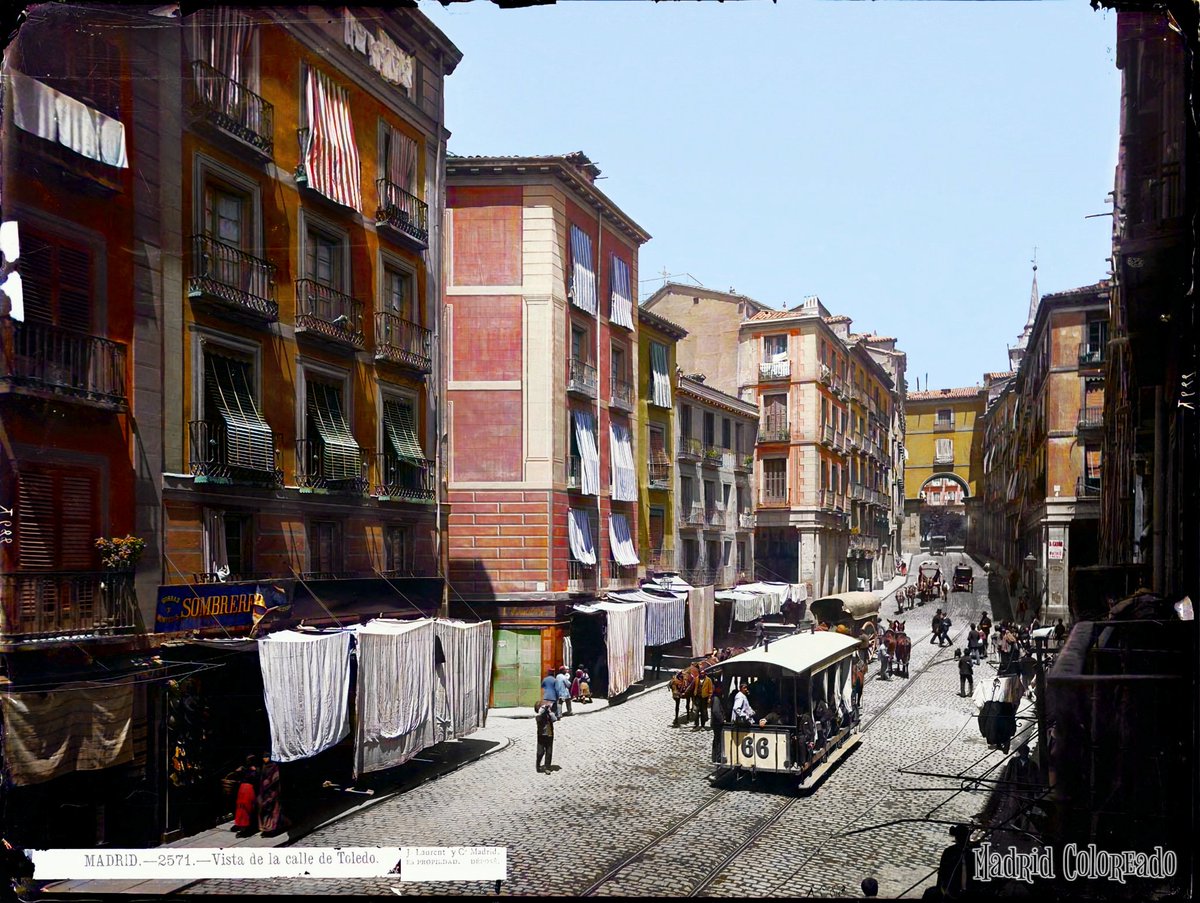 La calle de Toledo a finales del siglo XIX. Jean Laurent, Patrimonio Histórico.