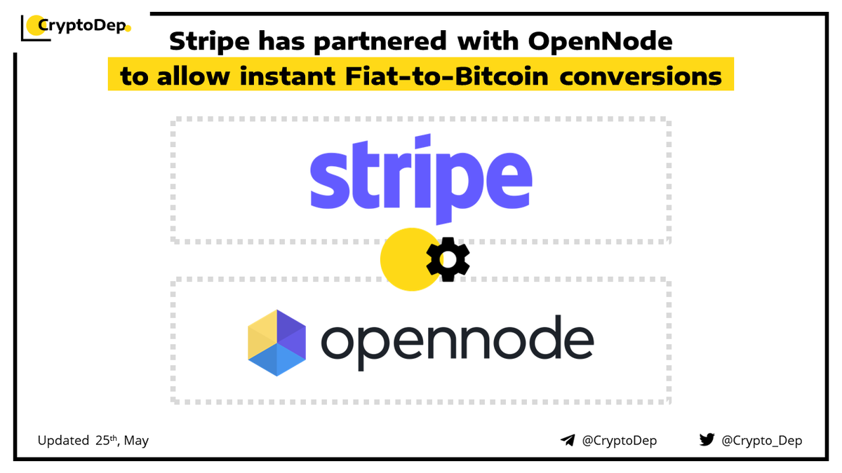 Crypto_Dep's tweet photo. ⚡️ @Stripe has partnered with @OpenNode to allow instantly convert incoming payments to bitcoin via the #OpenNode app.
The app will be available on the #StripeApp in a few weeks and will give businesses a way to convert incoming payments to #Bitcoin.
👉https://t.co/J4w3xbK09g https://t.co/EYSCltJdC3