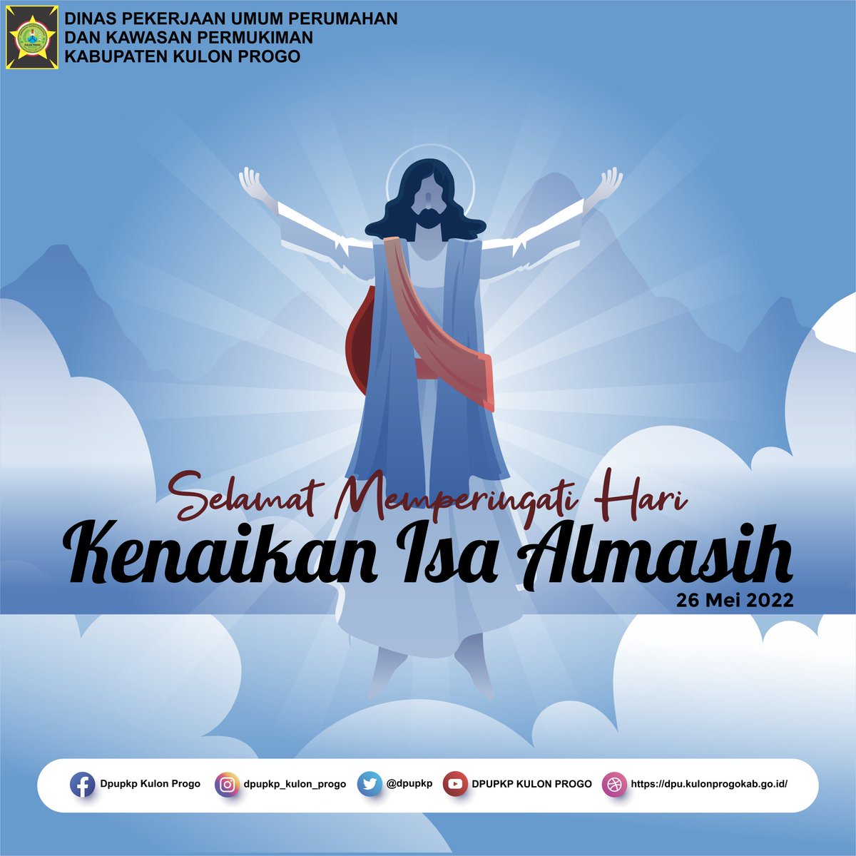 dpupkp's tweet photo. Selamat memperingati Kenaikan Isa Almasih. Damai sejahtera untuk seluruh umat manusia🙏 https://t.co/tNvAZVPCFg