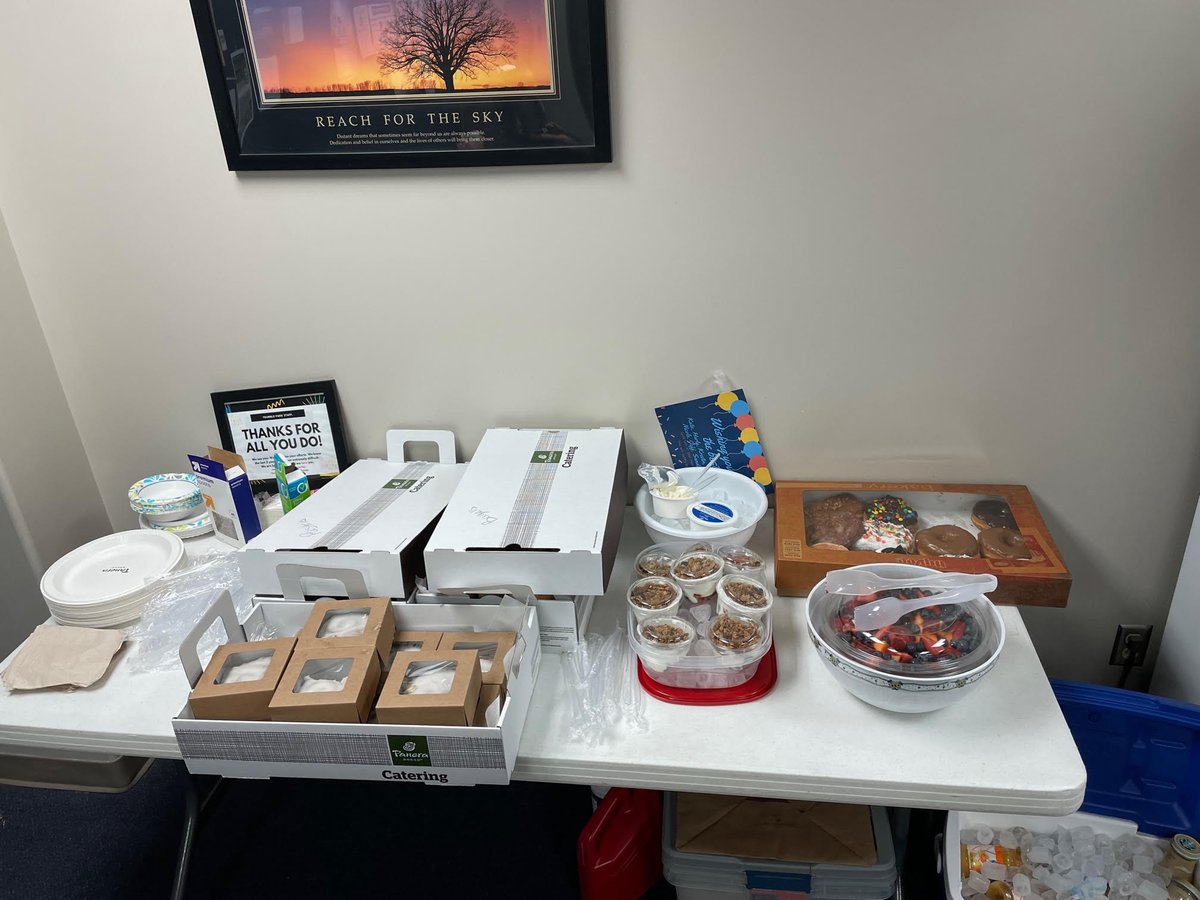 Thank you Teachers for making the year amazing. The PTO Provided breakfast from Panera Bread for our Teachers &amp; Staff Special thanks to the Oswald &amp; Blais Family for their generous donations to the PTO to help make this mornings breakfast happen! Have a Great Summer Roadrunners.