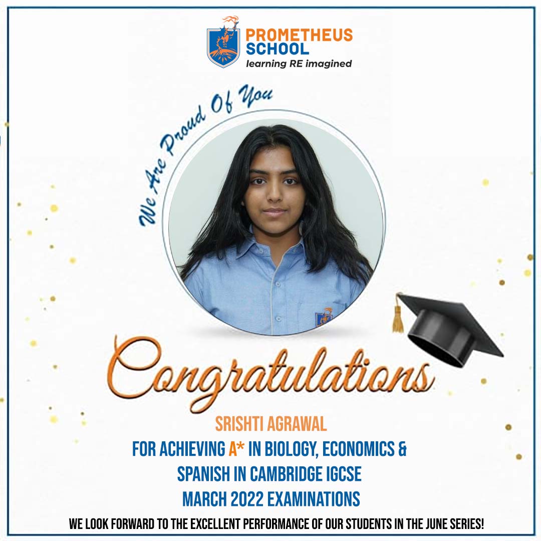 Prometheus_Edu's tweet image. Congratulating our students for excellent results in Cambridge International IGCSE March 2022 Examinations! We wish them all the very best for their June series examinations! #cambridgeinternational #cie #IGCSEresult