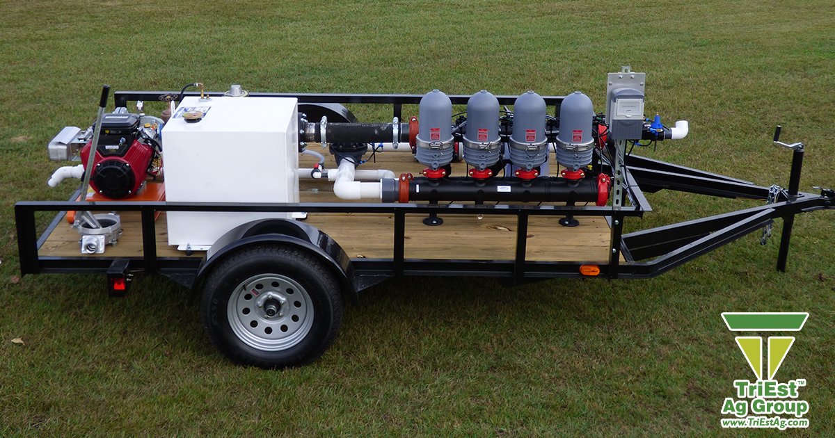 TriEst_Irr's tweet photo. Filter skids and trailers are a great mobile options for those who do field rotations as they allow growers to filter multiple sites with just one filter system. Contact us to learn more. https://t.co/CJV0jsLHeb https://t.co/lMTLNFPNyR
