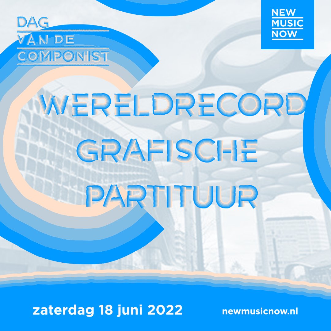 Za 18 juni 10:00u. Utrecht CS onthullen tientallen componisten de Grootste Grafische Partituur Aller Tijden. Een bonte stoet kinderen, musici en voorbijgangers speelt de muziek en rolt de immens lange partituur uit via Hoog Catharijne naar TivoliVredenburg. Gratis toegankelijk!