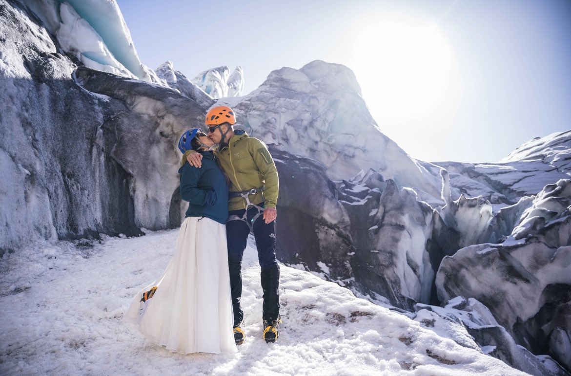 Who says you can’t climb a mountain on your wedding day? #wedding #mountains #mountaineering #alpine #weddingphotography #mountainwedding #extremeelopement #adventurephotography #adventurewedding