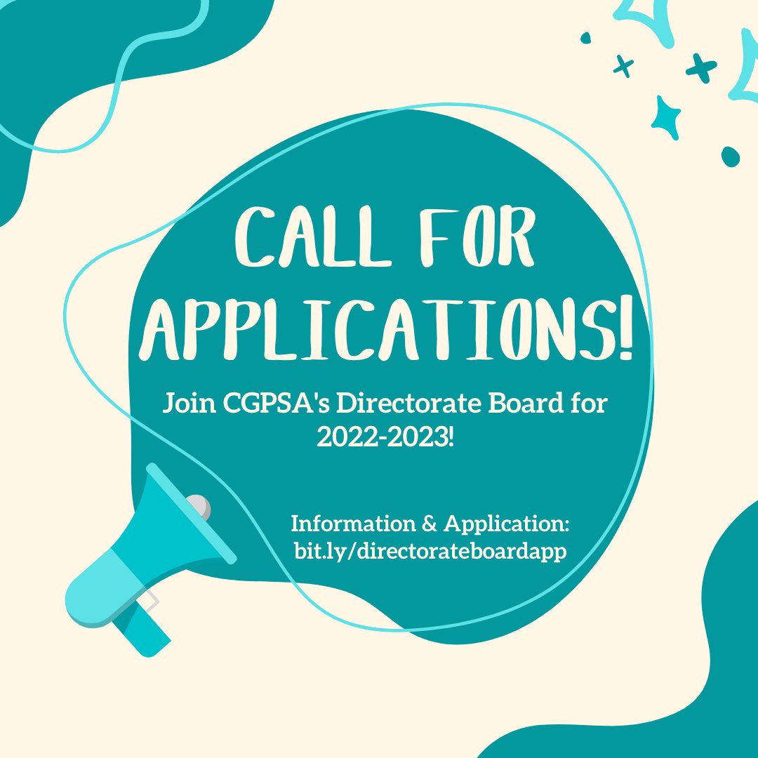 Join our Directorate Board this year! Deadline to apply is May 27th. More info and application: bit.ly/directorateboa… <a href="/myacpa/">Greg Roberts</a> #cgpsa #acpa #highereducation #studentaffairs #graduatestudents #professionalstudents