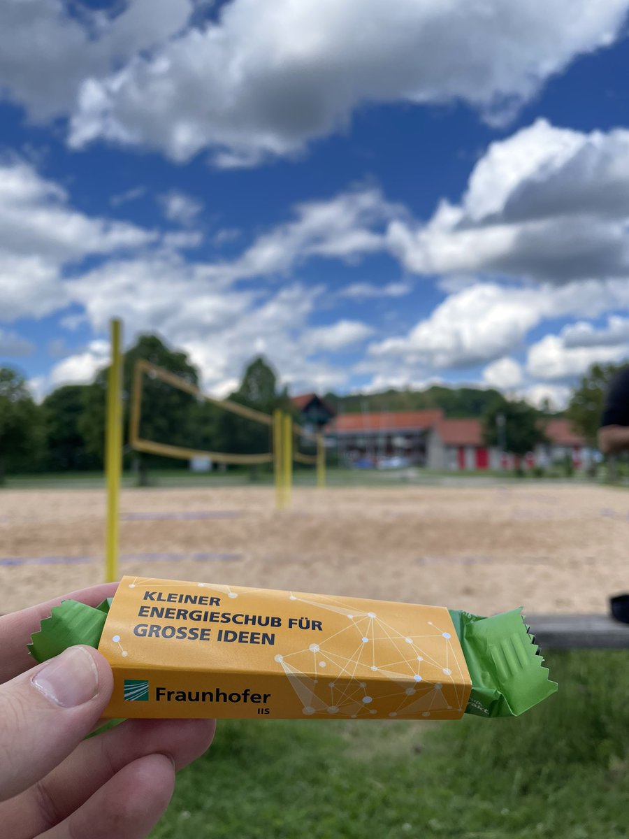 ChristofferLoe1's tweet photo. Enjoying our company excursion to volleyball fields on a sunny day with my colleagues from @FraunhoferIIS. Playing a serious fun tournament! https://t.co/p6iWvqNXQc