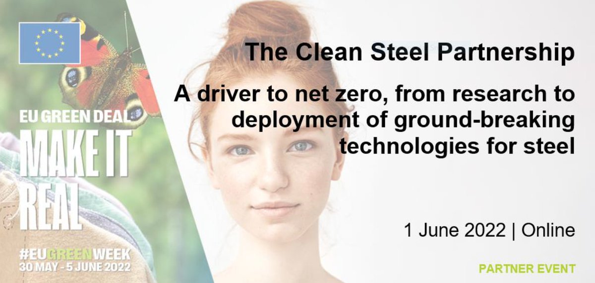 🇪🇺#EUGREENWEEK🌱- 📢SAVE THE DATE 01/06 - Steel is a frontrunner in #innovation, on its way to net zero! Register to The Clean Steel Partnership conference & find out how breakthrough technologies are brought into life & deployed to cut CO2 emissions.
👉estep.eu/events/the-cle…