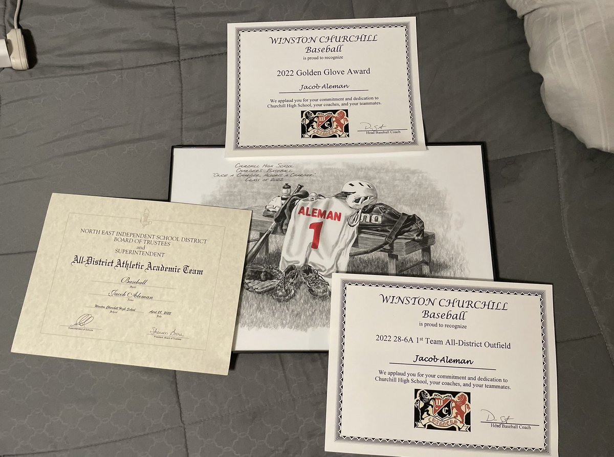 Proud of <a href="/jacobaleman02/">Jacob Aleman</a> on his senior year baseball accomplishments!  Great way to end a long HS career.