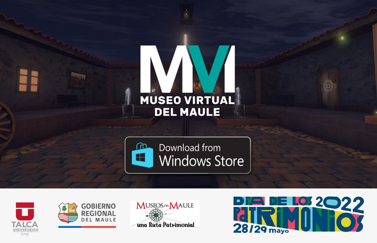 Los invitamos a celebrar el día de los patrimonios 2022, descargando el MVM un software interactivo publicado en Microsoft store poniendo en valor el patrimonio a través de tecnologías de digitalización, narrativa e inmersión. <a href="/MacroFacultad/">MacroFacultad 2030</a> <a href="/ingUtalca/">Ingeniería UTalca</a> #museosdelMaule