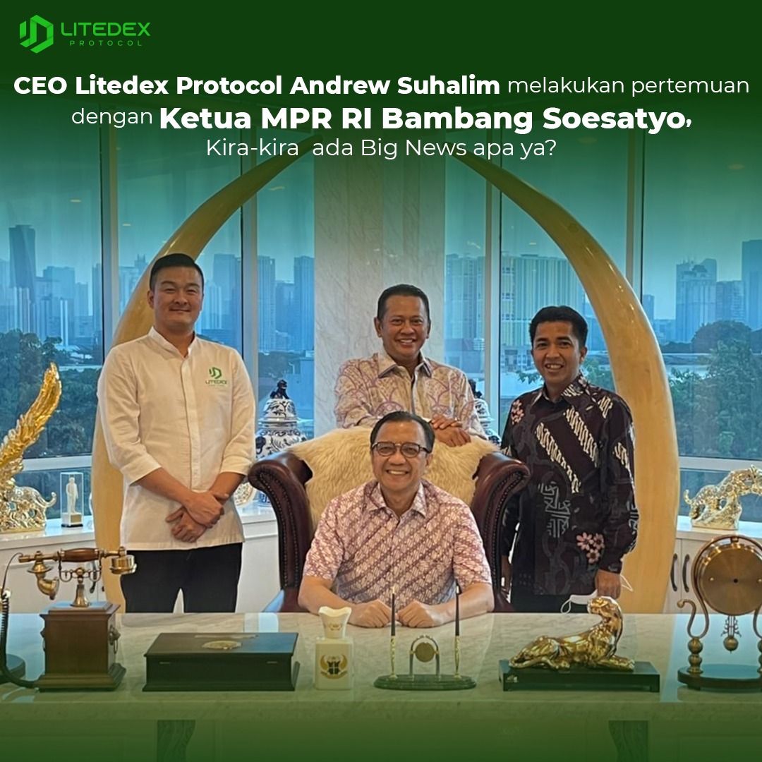 LitedexNews's tweet photo. Good news! Litedex Protocol CEO, Andrew Suhalim has met the leader of Indonesia’s People’s Consultative Assembly (MPR RI) Bambang Soesatyo. Wonder what big projects might come from this?
#Litedex #Litedexprotocol https://t.co/k5eE0LKpm9