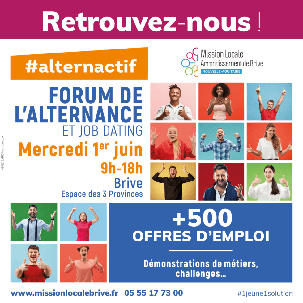 ocapiat's tweet photo. RDV ce jour au forum de l'#alternance et job dating 👩🎓 #alternactif
On se retrouve de 9h à 18h à Brive pour répondre à toutes vos questions !
#recruter1apprenti #capverslalternance #apprentissage
👉https://t.co/19UcrvrDet https://t.co/8xRfHgjOmZ