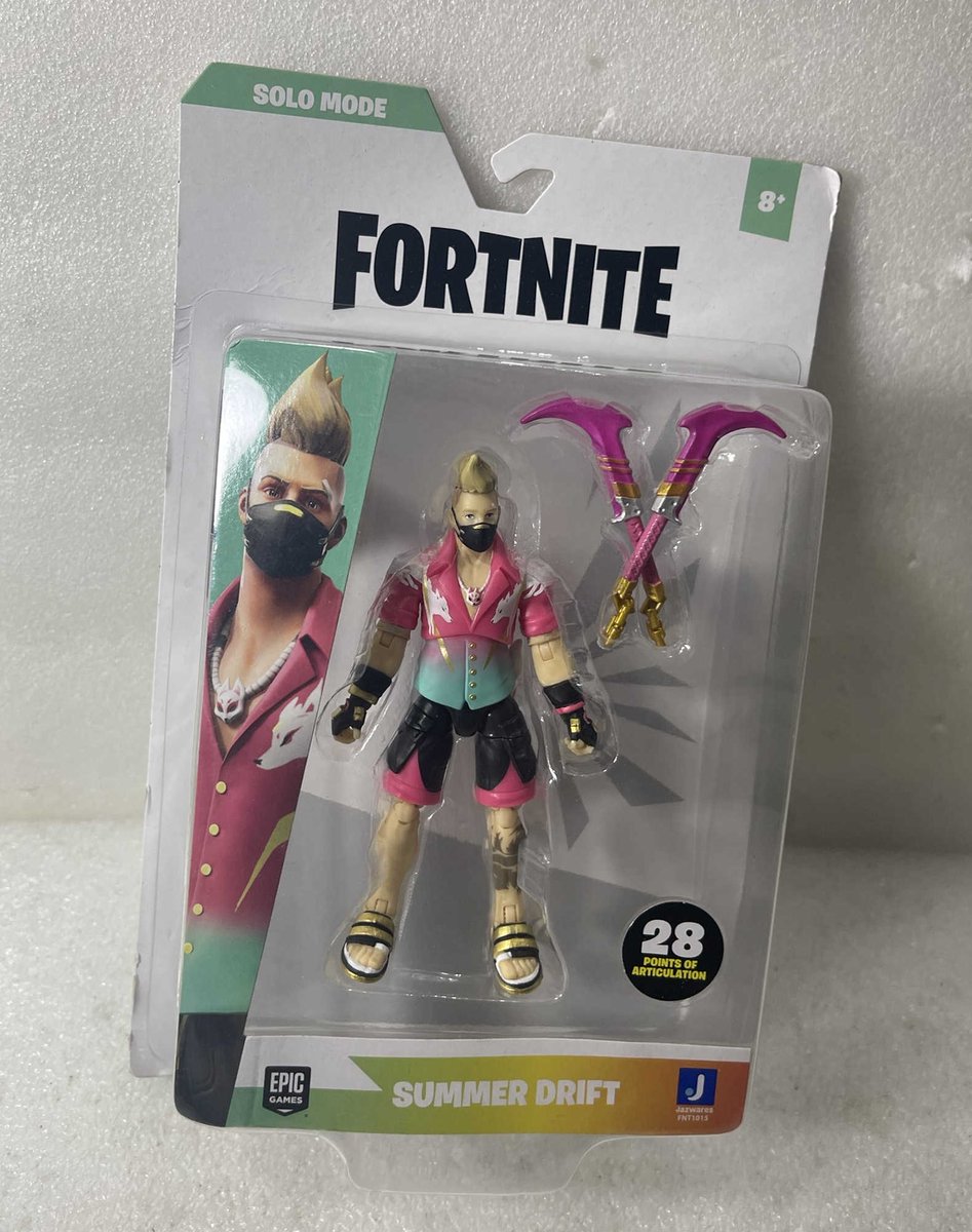 preterniadotcom's tweet photo. A few new Jazwares Fortnite 4” Solo Mode figures: Deimos, Doctor Slone, Diamond Hanz, and Summer Drift. https://t.co/Hd4ZQpSNTL