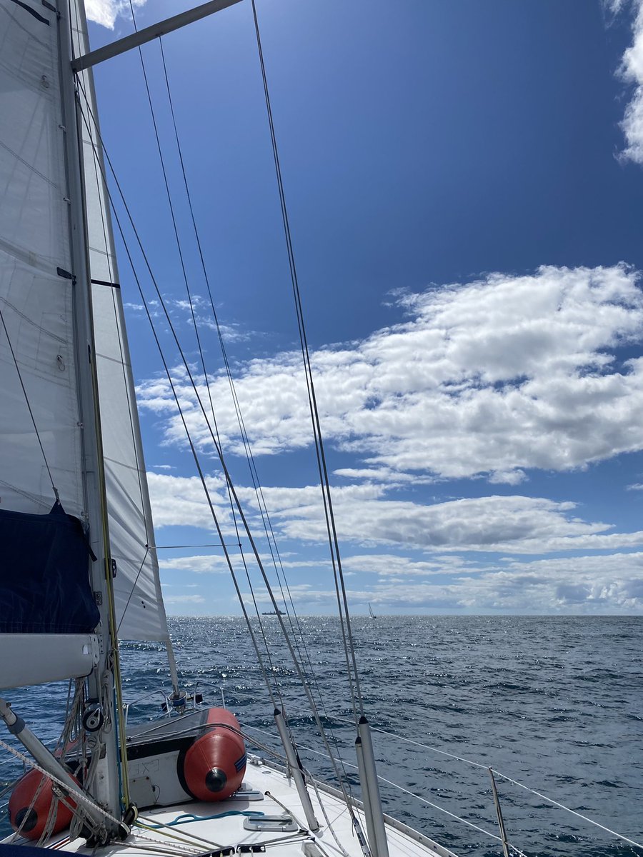 Exeat, a #Jeanneau Sun Odyssey 45.2, sailing into Plymouth yesterday. Follow her adventures on <a href="/instagram/">Instagram</a> as ‘SailingExeat’ ⛵️ #sailing #yachting #cruising