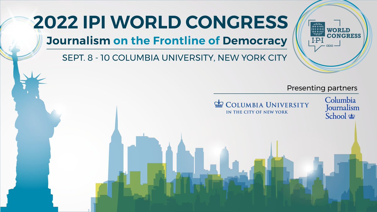 ⚡️ This year, the IPI World Congress goes back where it all began in 1950: @Columbia in #NewYorkCity! Come and join IPI's flagship event with +300 leading media professionals from +40 countries. Registrations are open! Get your seat at #IPIWoCo ➡️ ipi.media/ipi-world-cong…