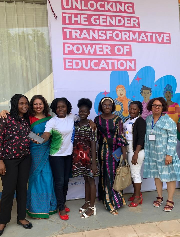 UNGEI's tweet photo. “It's important to ensure that girls feel safe in their schools &amp; communities” Fatu, young feminist at the roundtable with Ministers of Education &amp; their PS at the recently concluded Transformative Leadership meeting for Gender Equality in &amp;through education @UNICEFSL @MOBSSE_SL https://t.co/FdsmpGvZzx