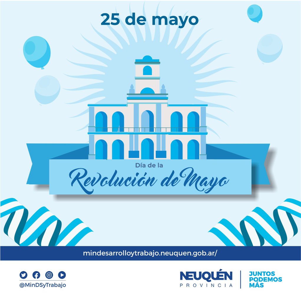 ¡Feliz día de la Patria! Conmemoremos la gesta de nuestra soberanía de 1810, trabajando para construir una sociedad más justa e inclusiva.

#VivaLaPatria   #25Mayo
