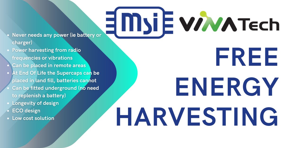 We're seeing a lot of interest in our news release of the MSI &amp; <a href="/Vina_hycap/">VINATech Co., Ltd</a> FREE energy harvesting application! 
Harvest the power of radio frequencies/vibrations to power your device
us1.campaign-archive.com/?u=2ff94c814a4…

#electronics #Eco #forwardthinking #electronicdesign #supercapacitors