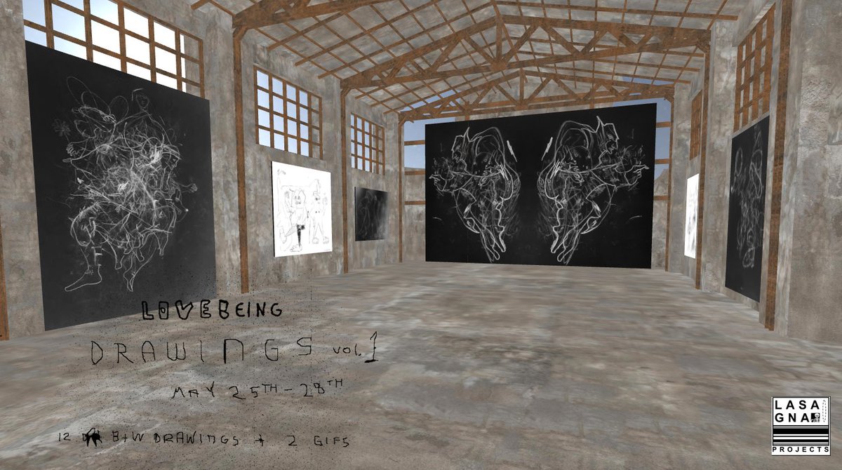 Our first pop-up with @LOVEBEINGWORLD 
⛓️⛓️⛓️⛓️⛓️⛓️⛓️⛓️⛓️⛓️⛓️
"DRAWINGS VOL 1: LOVEBEING"
presented by LASAGNA PROJECTS
🐻🐻🐻🐻🐻🐻🐻🐻🐻
GALLERY:  oncyber.io/lasagnaprojects
AUCTION:  opensea.io/collection/lov…
___________________________________