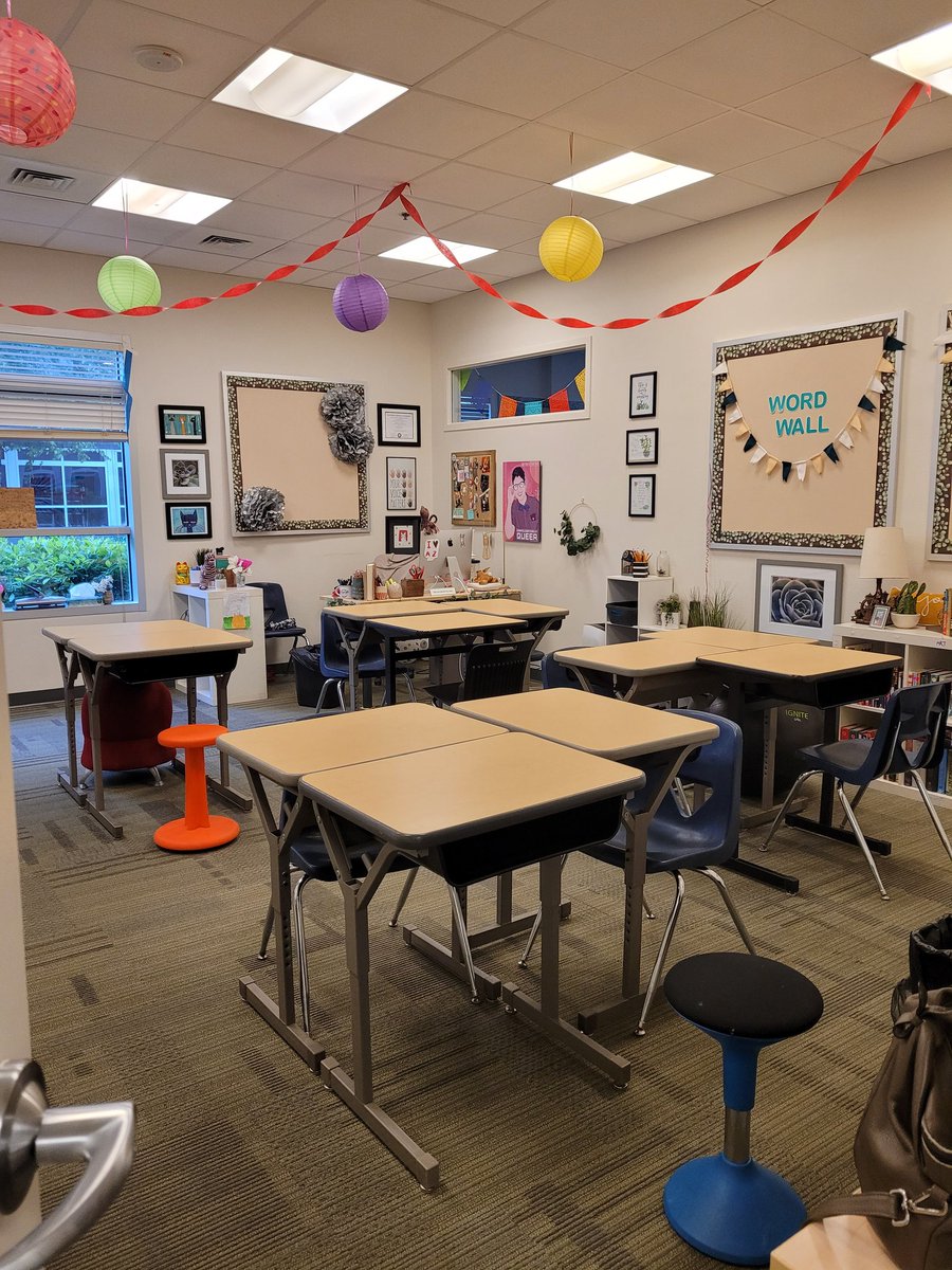 indigomia's tweet photo. Walking into our classroom today and my first thought was how grateful I am that these chairs are empty because our kids are already out on summer break not because someone gunned them down where they sat. I'm livid with every politician who refuses to vote on gun control. https://t.co/xwpvy0AJOl
