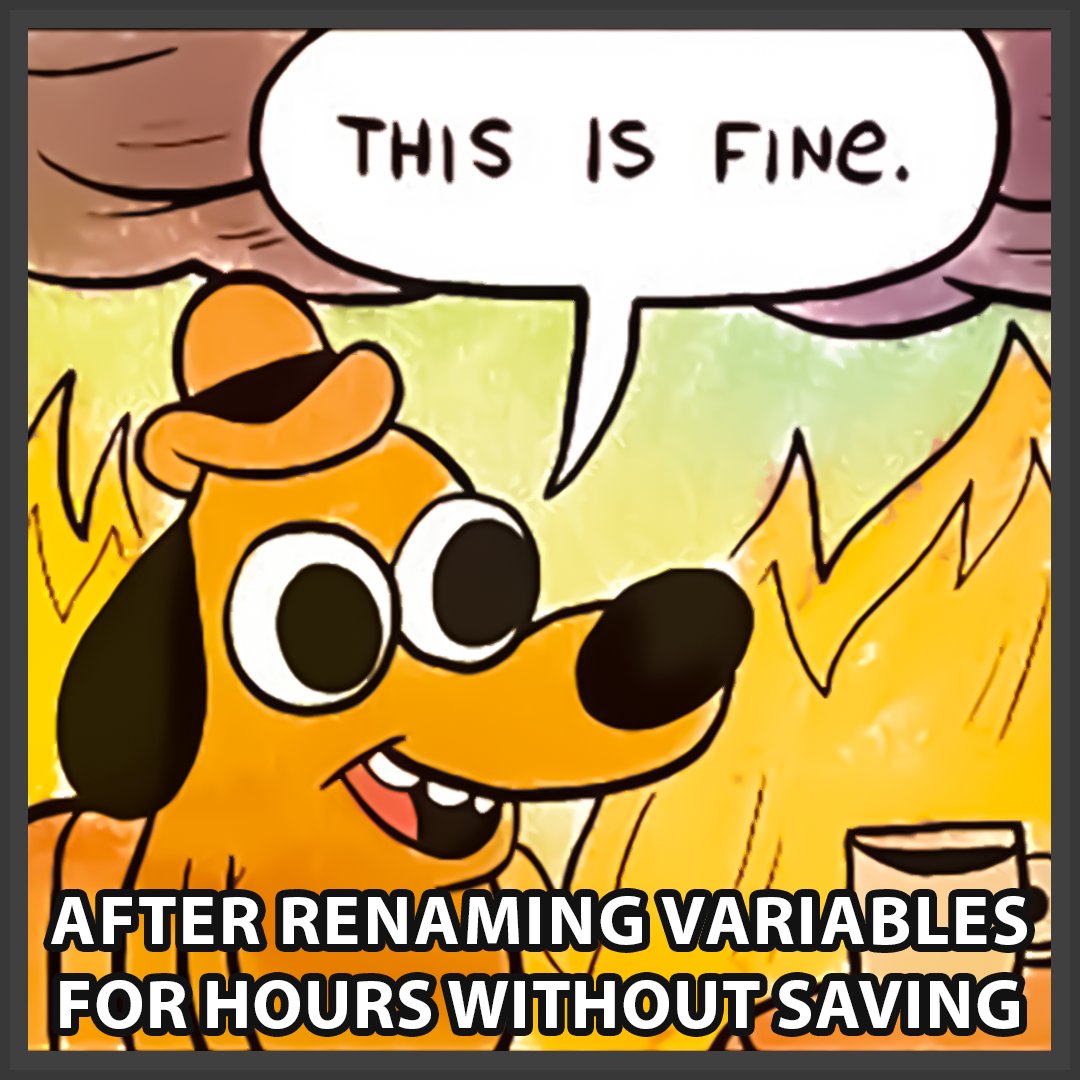 fullstackunico's tweet photo. one of many approaches to #refactoring..

#react #reactjs #reactnative
#recoil #recoiljs #redux
#javascript #sass #html #css
#graphql #apollo 
#prisma #postgresql 
#docker #kubernetes 
#digitalnomad #developerlife 
#meme #memes #joke
#fullstackdeveloper #devops
#fullstackunicorn https://t.co/8WtOHAwVm8