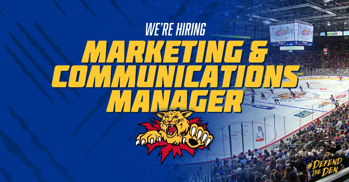 We're hiring a Marketing &amp; Communications Manager.
If you are a high energy, hockey loving-marketing guru, this career could be for you.
DETAILS HERE:
▶️ r.rfer.us/JDIJEzDMQ

#DefendTheDen