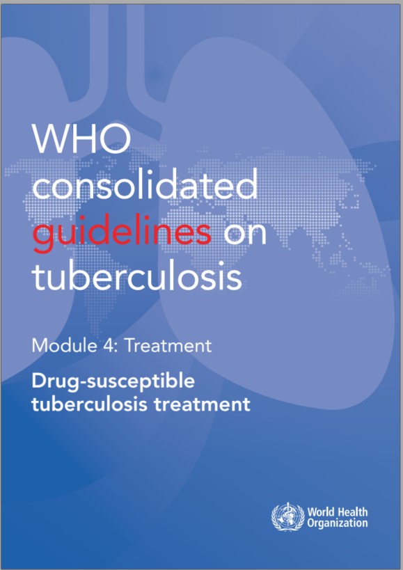 WHO just published for the first time CONSOLIDATED guidelines on drug-susceptible #TB, also including a new recommendation on the use of a 4-month rifapentine-containing regimen (HPMZ) -- another first for TB!   createsend.com/t/d-D008EFE5E3…
