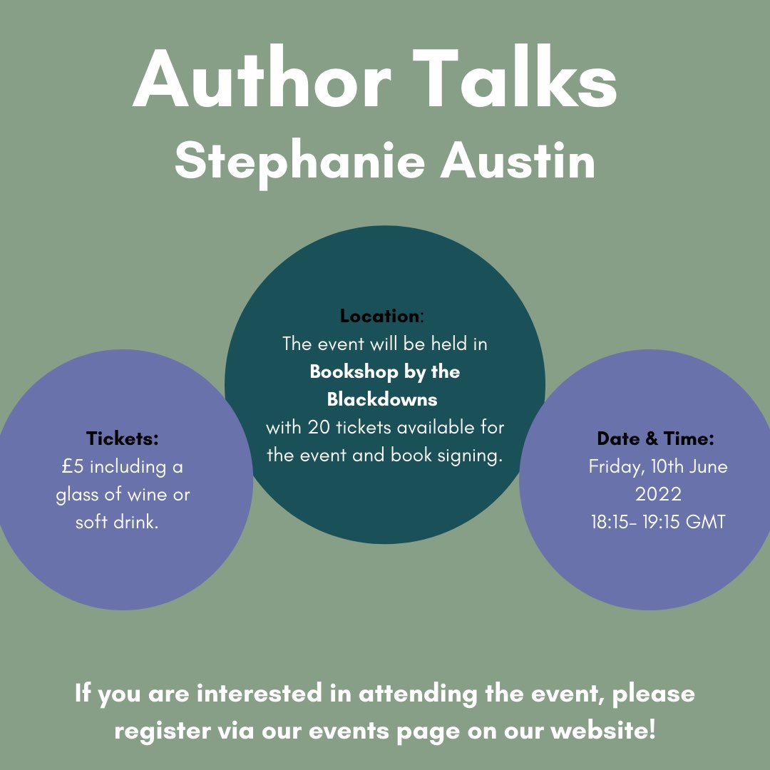 BookshopByB's tweet photo. Join us for an evening in the company of Stephanie Austin as she sits down to chat with us about The Devon Mysteries, her 5-part cosy crime book series, all set in the Dartmoor town of Ashburton. 

Tickets are still available- https://t.co/wzr2RyEzGi https://t.co/iZFXA87Ksy