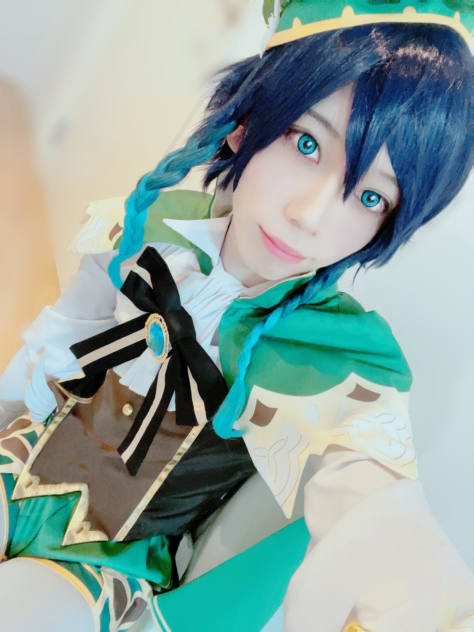 ウェンティ　ウィッグ　コスプレ 三分妄想 原神 コスプレ ウェンティ ウィッグ 三分妄想 原神 コスプレ