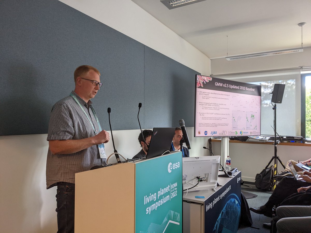 Pete Bunting demonstrating the Global Mangrove Watch, which is built almost entirely on RSGISLib #LPS2022