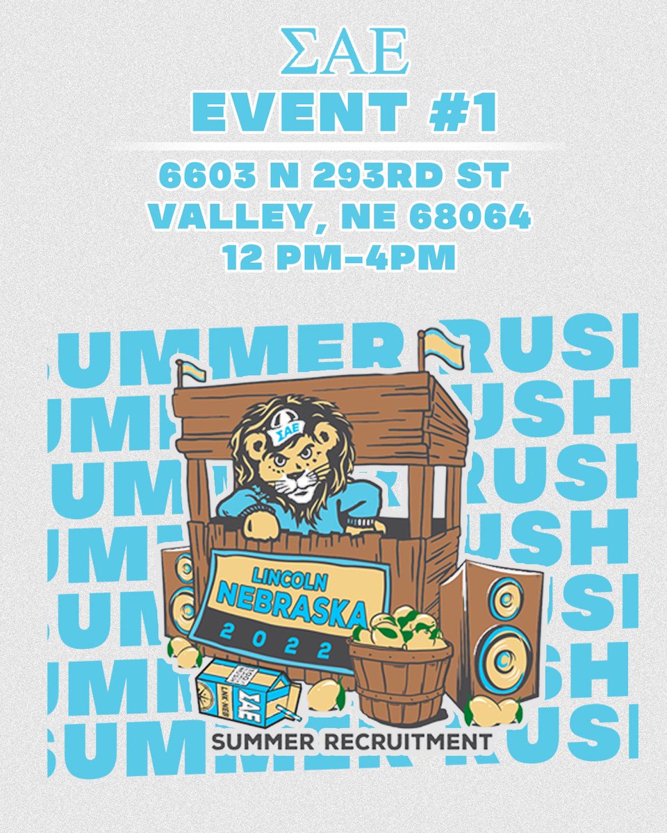 Come out this Saturday to our first rush event! Get a chance to meet the guys and have a good time, see you there!