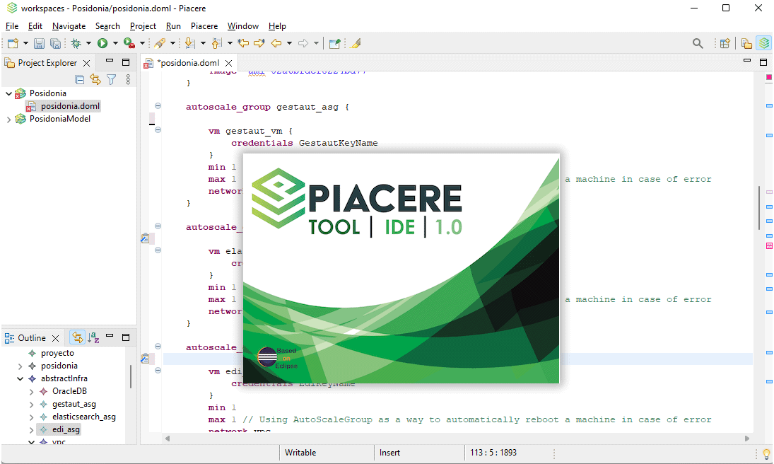 prodevelop's tweet photo. A new version of the #PIACERE_IDE has been released.🥳

It already integrates other #keyresults of the @PIACEREproject (KR3- Infrastructural Code Generator, KR6- IaC Security Inspector, etc.). 💪

In #June, we plan to have the first version of IDE with all integration completed. https://t.co/tcahFM696j