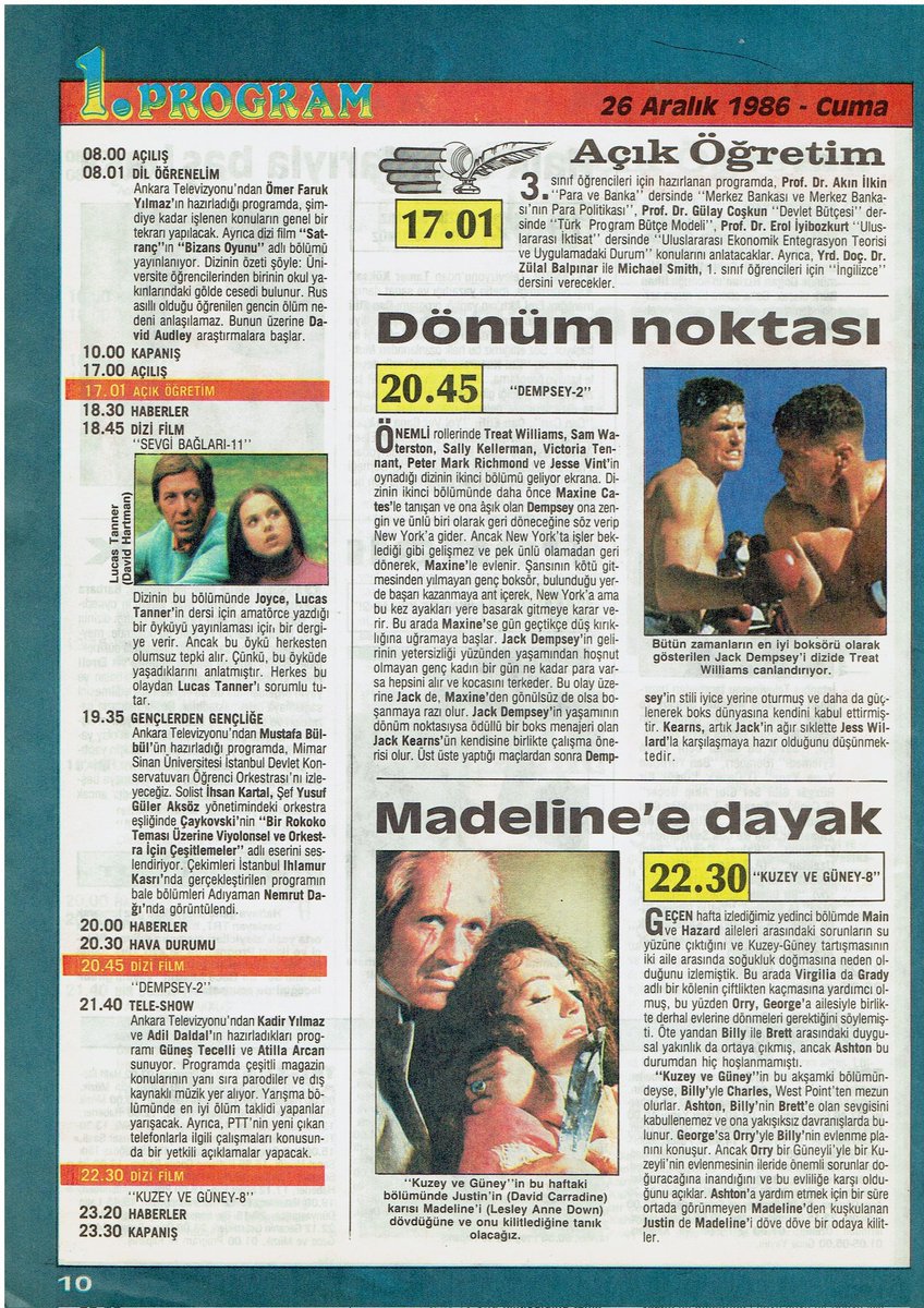 Mehmetcan198's tweet photo. @SilverAgeTV #NorthandSouth #KuzeyveGüney #DavidCarradine #LesleyAnneDown #LucasTanner #SevgiBağları #DavidHartman #Dempsey #TreatWilliams @Rtreatwilliams #Aralık #1986yılı #EmineKoç @MehmetE29796180 @Yasemin70619829 @tchulya80 @NostaljiTV_ https://t.co/y9tuSOTHFO