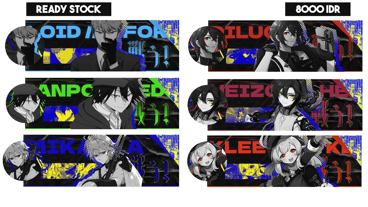 utadhime's tweet photo. 𝐻𝑒𝑙𝑙𝑜 #zonauang! 𝑀𝑖𝑛𝑑 𝑡𝑜 𝑟𝑒𝑡𝑤𝑒𝑒𝑡?

I have six anime &amp; genshin ready stock layouts available and ready to use! The details are written below.

- PNG ava 
- Payment via QRIS, e-wallet
- Only 8k for each layout

Please hit me up on DM if you want one. Thanks! https://t.co/rvoOOC2bEg