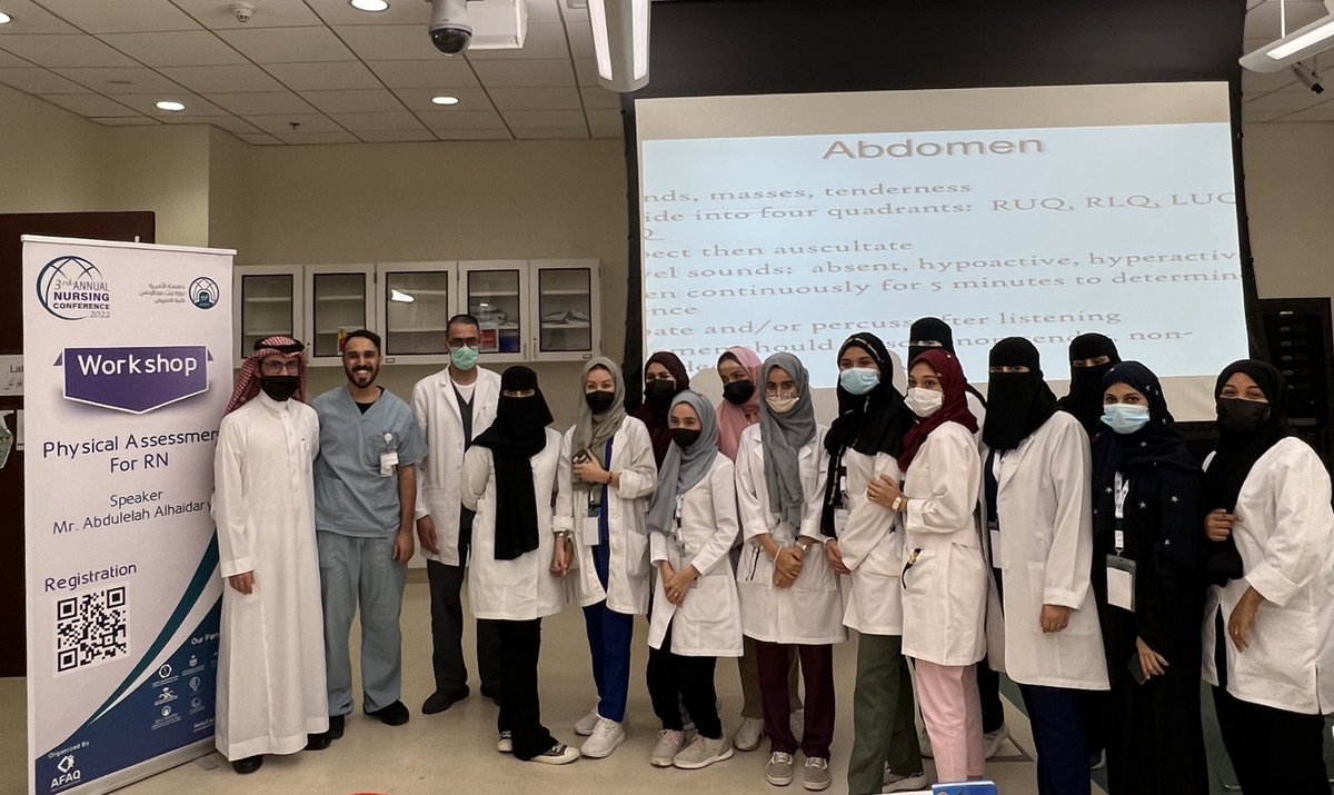 laraamin9's tweet photo. #2_day
وبعد فوز فريق( super nurses )ف عمل physical assessment للمريض وكشف عن حالته الصحيه😙،،
نقول انه كان الورك شوب مختلف تماماً زاد حبنا وفخرنا بتخصص التمريض ↖️😍♥️♥️..
اتوقع بعدها كلنا راح نقدم توظيف في مستشفى الملك خالد الجامعي😅 https://t.co/z1BT9cqCl4