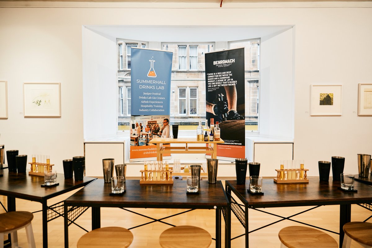 Benromach's tweet photo. A special thank you to #SummerhallDrinksLab for the #whiskycocktail masterclass held at the inaugural event in our #Firsthand campaign. Attendees were treated to a tutorial on how to mix a toasted pineapple and tarragon #whiskysour! Delicious! 🥃 

#Benromach #BenromachFirsthand https://t.co/M835nZgknY
