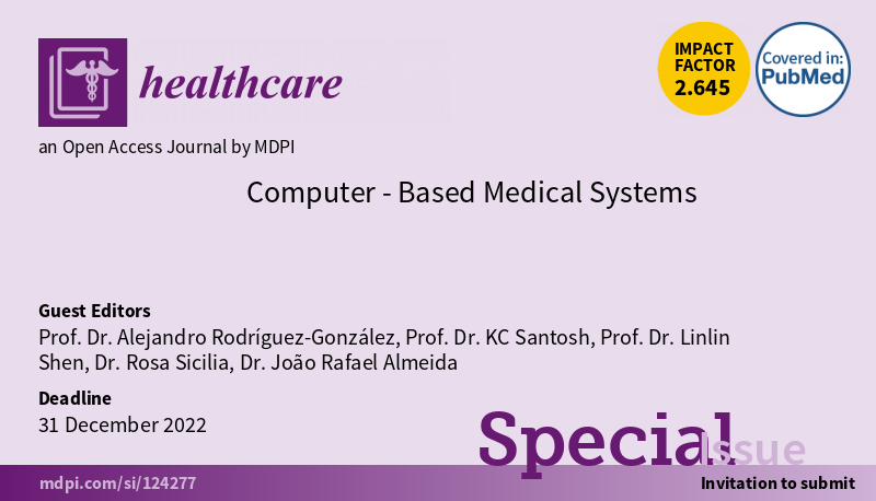 cbms_conference's tweet photo. In CBMS 2022 edition we have appointed several special issues. One of these special issues is in collaboration with @Healthcare_MDPI. More information at:

https://t.co/VyhHW6Hf92 https://t.co/5wv92dUTJb