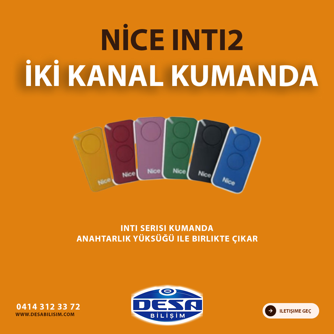 desabilisim's tweet photo. NİCE INTI2 İKİ KANAL KUMANDA STOKTA!
Daha Fazlası İçin Hemen İletişime Geçin..
☎0414 312 33 72
🌐https://t.co/e2SkB0Ktgd
#nice https://t.co/CJB4jEDXHE