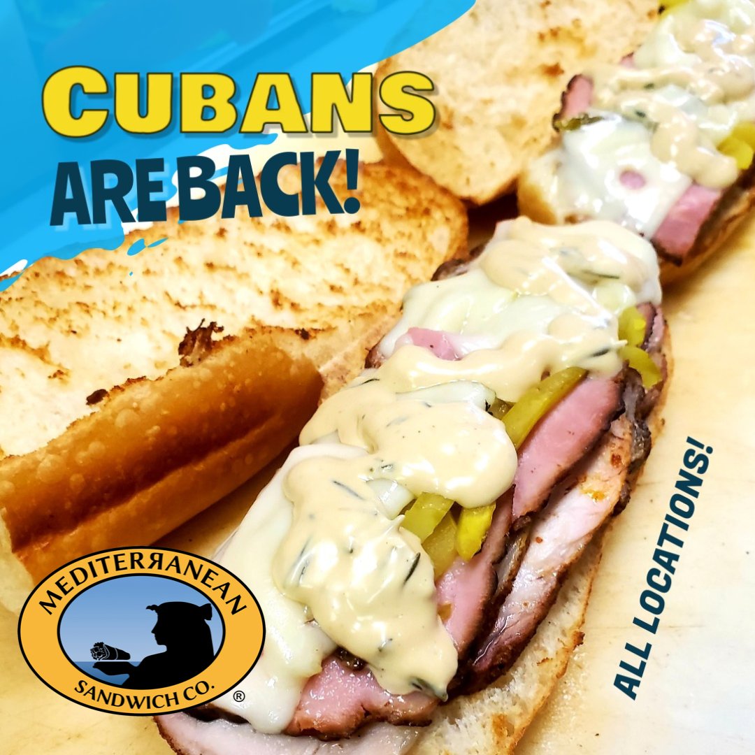 Don’t miss out on The Cuban .. get them while they last! Dine in, takeout or order online @ mediterraneansandwich.com

#cubansandwich #smokedporkloin