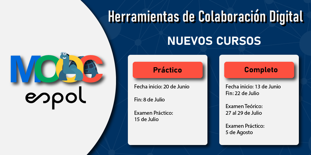 mooc_espol's tweet photo. ¡Estamos por iniciar el curso #MOOCHCD para estudiantes de @espol y @AdmisionesESPOL ! 🧑‍💻
Recuerda revisar las fechas importantes para que no se te pase el tiempo ⏳ y tu correo para que no te pierdas de ningún detalle. https://t.co/8P7Pn1MFH2
