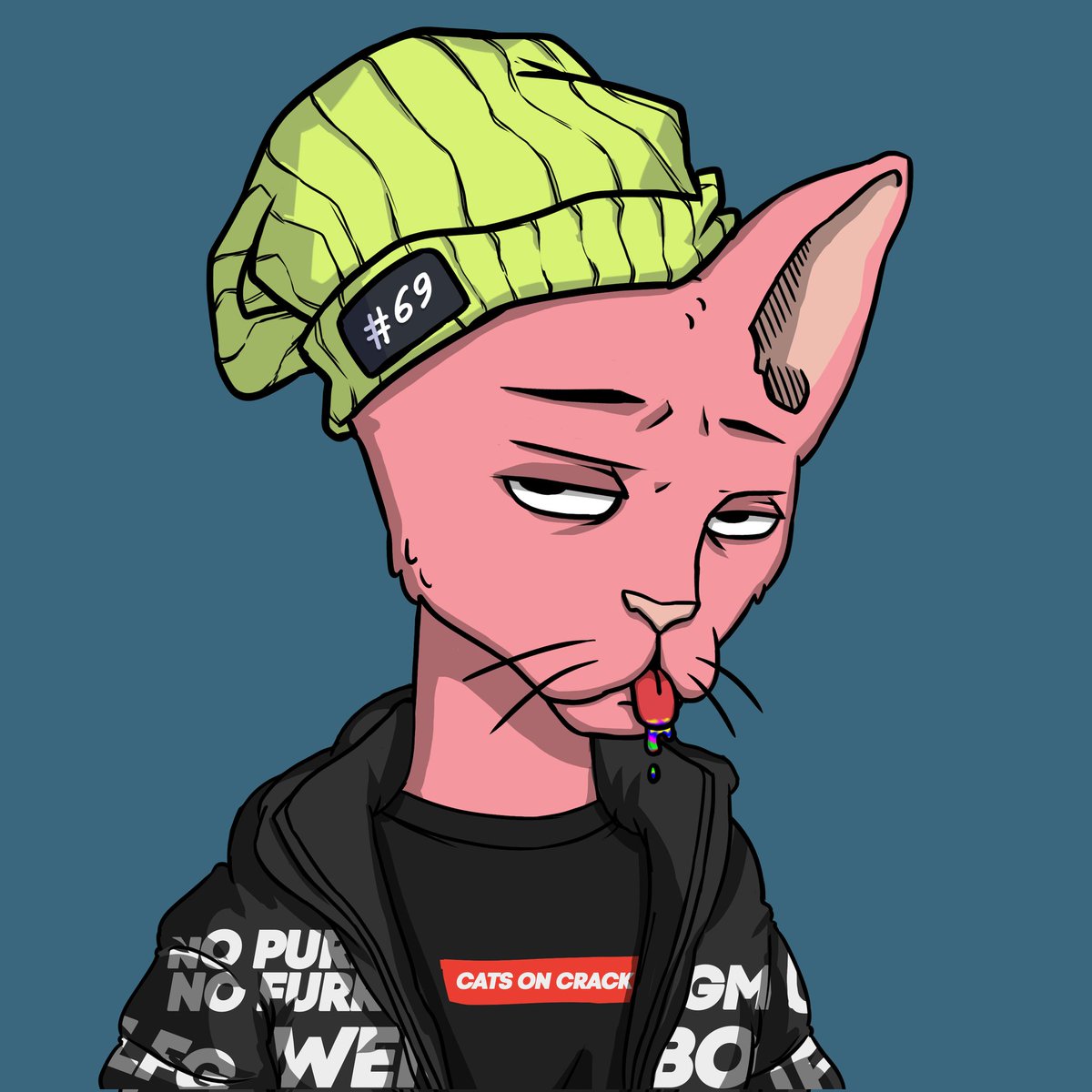 Meow! Gm to my <a href="/CetsOnCreck/">CetsOnCreck is now CETS</a>  family! Show me yours in the comments and if you don't have one yet it's time to join the gang 🙌 #69 #SolanaSummer #NFTs #cetsoncreck #LFG