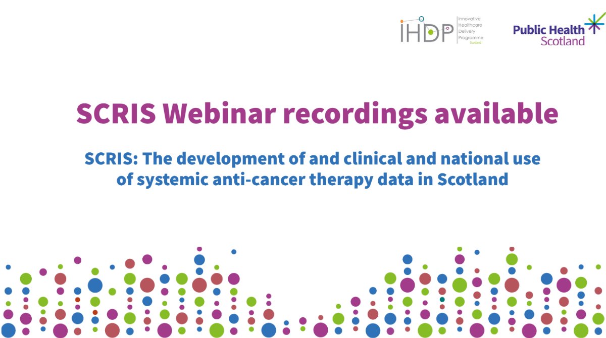 IHDPscot's tweet image. Did you miss our SCRIS webinar last month? Watch the recordings now and download presentations at bit.ly/3LQUAlH
#SCRIS