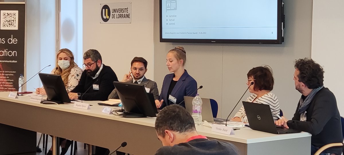 Crem_UL's tweet photo. "Enhancing Critical Media Literacy to Fight Conspiracy Theories: Testing the Effectiveness of Narrative Prebunking Interventions" présentée par Johanna Klapproth (@WWU_Muenster)
#ICAMETZ2022 https://t.co/hQkZH4A47V