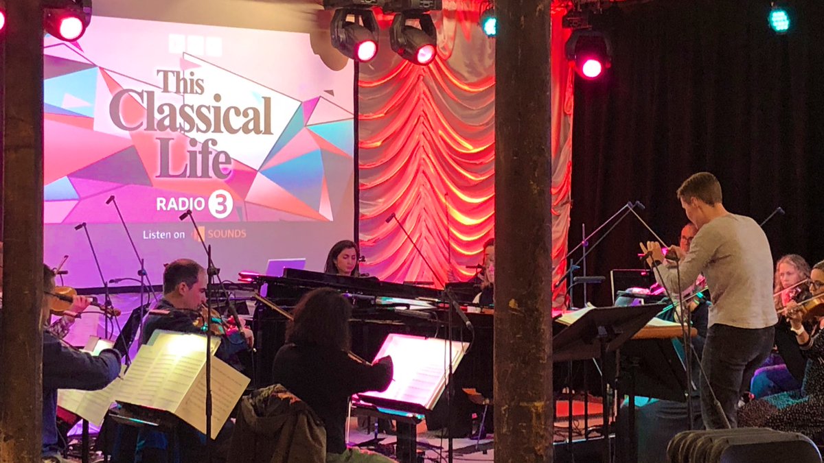 BBCPhilharmonic's tweet photo. 🎶 Rehearsals underway with @EllieSlorach for @BBCRadio3 This Classical Life: Live recording tonight @OldWoollen 

🎟 https://t.co/1pk2EhF1Oz https://t.co/nFtwButwJO